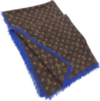 Louis Vuitton Pre-owned Scarves, male, Brown, Size: ONE SIZE Pre-owned Stole Wool Stole