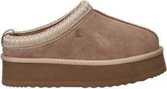 Nelson suède pantoffels taupe