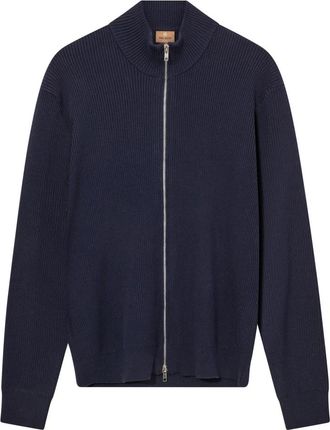 Mos Mosh Gilbert Cardigan Knit - Heren - Vesten - Blauw - 2XL - Truien & Vesten