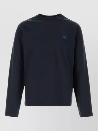 Jil Sander cotton long sleeve crew neck top