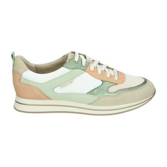 Mephisto Sportieve Lage Damesschoenen Groen Patroon - Dames - Sneakers - Veelkleurig - 37 EU - Leer - Schoenen