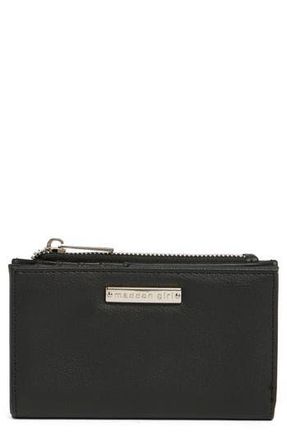 Madden Girl Faux Leather Snap Wallet in Black at Nordstrom Rack