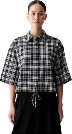 Karl Lagerfeld Checked Shirt - Dames - Overhemden - Veelkleurig - XS - Katoen - Overhemden