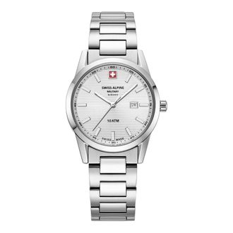 Swiss Alpine Military Accessoires, Dames, Grijs, ONE Size, Analoog Horloge met Armband