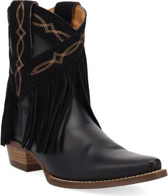 Dingo Last Ride Fringe Western Boot in Black at Nordstrom, Size 9.5