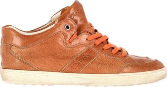Tod's TodS Pre-owned Womens Low Top Sneakers in Brown Leather - Size EU 41