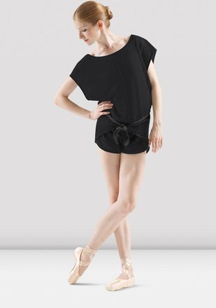 Bloch BLOCH Ladies Wrap Terry Jumpsuit, Black