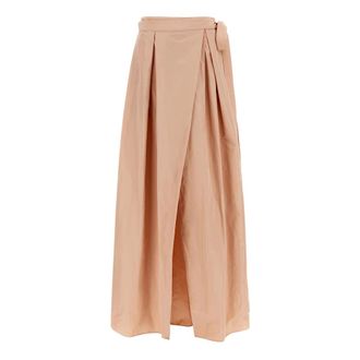 Pinko Maxi Skirts, female, Pink, M, Raponzolo Long Taffeta Skirt