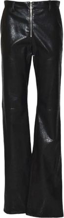 Msgm Wijde Broek - Dames - Wijde Broeken - Zwart - M - Broeken