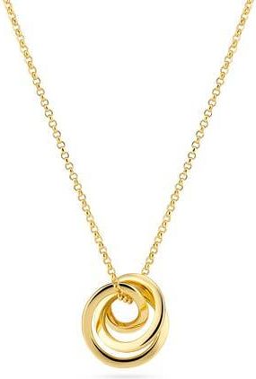 Sif Jakobs Jewellery Necklace Spirale Pianura in 18K Gold Plated at Nordstrom, Size Small