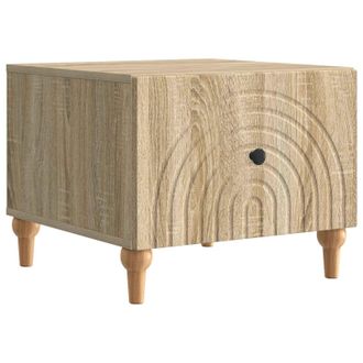 vidaXL Mesa De Caf&eacute; Roble Sonoma 49 X 50 X 40 Cm Madera De Ingenier&iacute;a Vidaxl