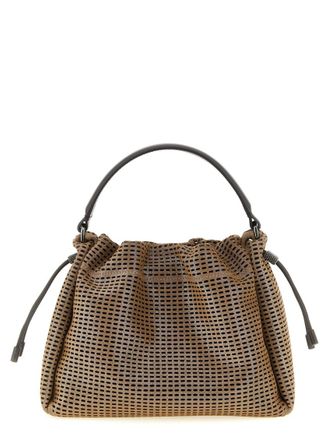Brunello Cucinelli Brown Mellow Small Bucket Bag