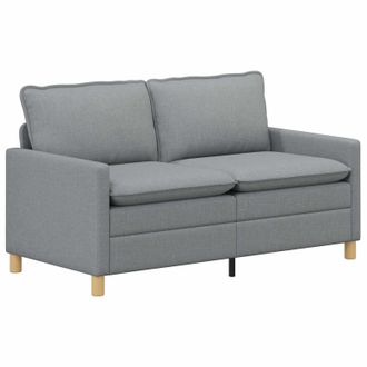 vidaXL Sof&aacute; 2 Plaza Gris Claro 156 X 81 X 87,5 Cm Tela Vidaxl