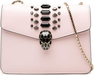 Bulgari Pre-owned Bvlgari Embellished Calfskin Serpenti Forever Crossbody Ladies BZM3EO58PWUJ24TT