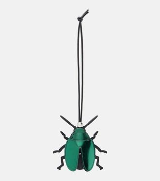 J.W.Anderson Beetle metallic leather bag charm