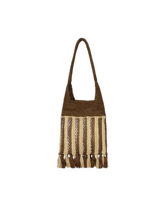 Isabel Marant Womens Tote Bag Praia Raffia Natural Brown Natural-Brown Shoulder Natural/brown