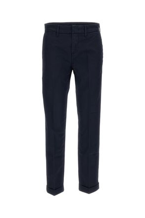 Fay Blue Stretch Cotton Slim-Fit Trousers
