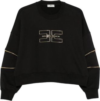 Elisabetta Franchi Sweatshirts - Dames - Sweatshirts - Zwart - XS - Hoodies & sweatvesten