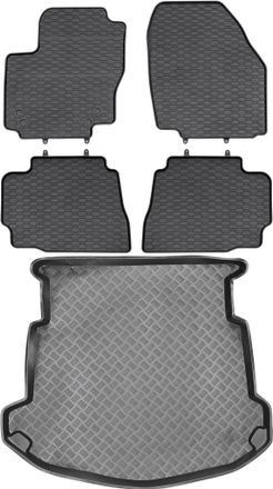 OEM Juego De Alfombrillas De Goma Para Coche Y Maletero Para Ford Mondeo Iv Hatchback (2007-2011)