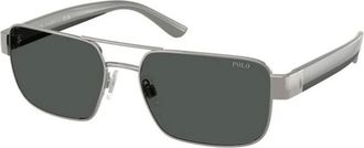 Polo Ralph Lauren Sunglasses, male, Gray, 58 MM, Rectangle Sunglasses