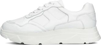 Omoda Schoenen, Dames, Wit, 41 EU, Stijlvolle Chunky Sole Witte Sneakers