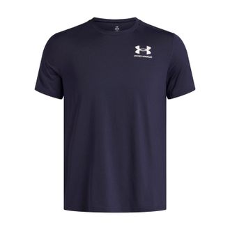 Under Armour HeatGear Fitted T-Shirt Midnight Navy White 6000939-410