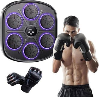 OEM M&aacute;quina De Boxeo Con M&uacute;sica, M&aacute;quina De Entrenamiento Con Objetivo De Boxeo Inteligente Para El Hogar, M&aacute;quina De Boxeo Montada En La Pared Con Guante
