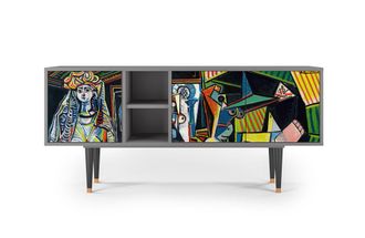 StoryZ Mueble de TV multicolores 3 puertas L 150 cm