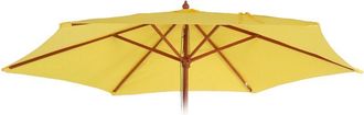 Hhg Funda De Recambio Para Parasol Florida, Funda De Recambio Para Parasol, &Oslash; 3m Poli&eacute;ster 6 Varillas, Amarillo