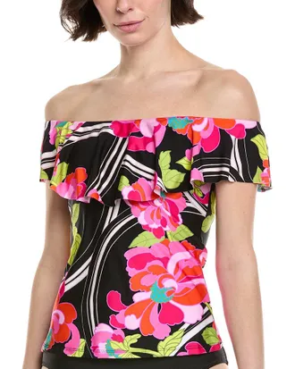 Trina Turk Monaco Ruffle Tankini Top