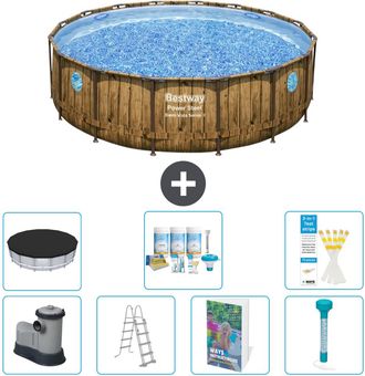 Bestway Piscina Bestway Power Steel Redonda - 488x122 Cm - 8-piezas S574