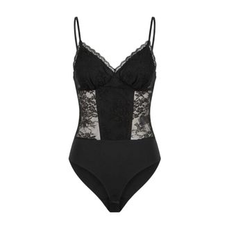 Yes-Zee Body de encaje - Tops - Mujer - Negro - XS