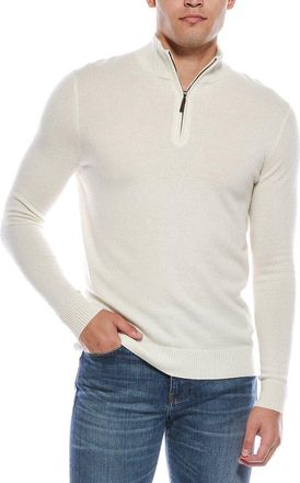 Quinn Cashmere 1/4-Zip Mock Neck Sweater