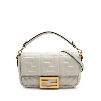 Fendi Baguette Geperst Ff Logo