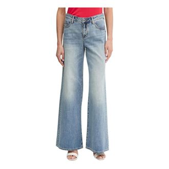 A|X Armani Exchange Wide Jeans - Dames - Jeans - Blauw - Maat: W25 Katoen