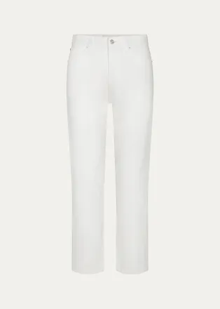Frame Denim The Hang Coated Straight-Leg Jeans