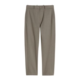 Marc O'Polo Wijde broek - Dames - Wijde Broeken - Grijs - L - Katoen - Broeken