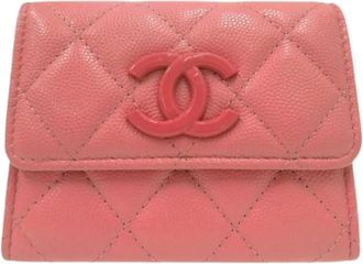 Chanel Pre-owned Wallets, female, Pink, Size: ONE SIZE Pre-owned Vintage Coin Purse