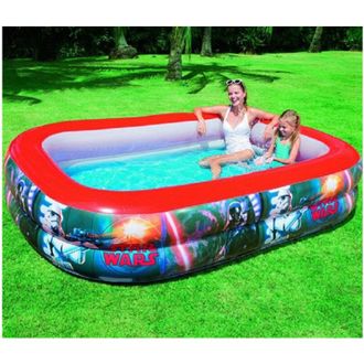 Trade Shop Trade Shop - Piscina Fuori Terra Gonfiabile Star Wars 262 X 175 X 51 Cm Giardino Esterno