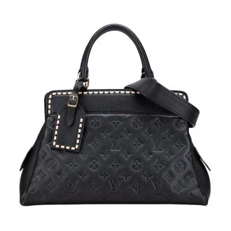 Louis Vuitton Pre-owned Leren Schoudertas Handtas - Dames - Pre-owned - Zwart - Maat: ONE Size Leer