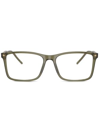Giorgio Armani Bril met rechthoekig montuur - Groen