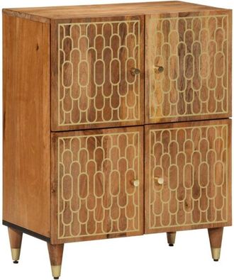 vidaXL Armario Auxiliar Madera Maciza De Mango 60x33x75 Cm Vidaxl