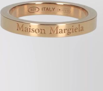 Maison Margiela polished slim band jewelry ring design