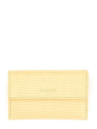Jil Sander Baby Textured Leather Wallet