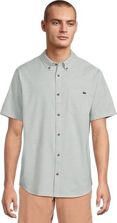 Billabong All Day Short Sleeve Mens T Shirt Sage Green : SM, Cotton/Polyester