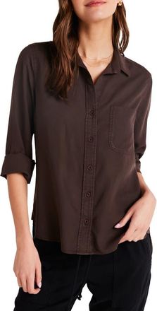 Bella Dahl Shirttail Button-Up Shirt in Chestnut Brown at Nordstrom, Size X-Small