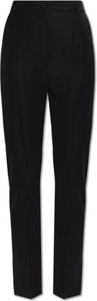 Dolce & Gabbana Pantaloni in Lana Plissettati - - Trousers - Donna - Nero - S