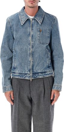 Ami Ami De Coeur Zipped Denim Jacket