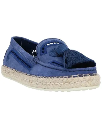 Tod's Tassel Leather Espadrille