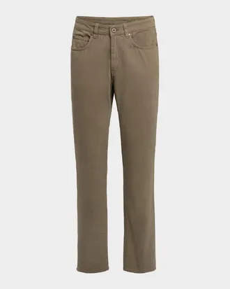 Boglioli Men & apos;s Washed Cotton 5-Pocket Pants
